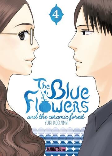 The blue flowers and the ceramic forest
