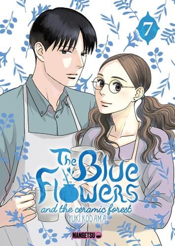 The blue flowers and the ceramic forest