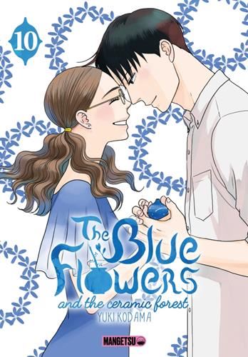 The blue flowers and the ceramic forest