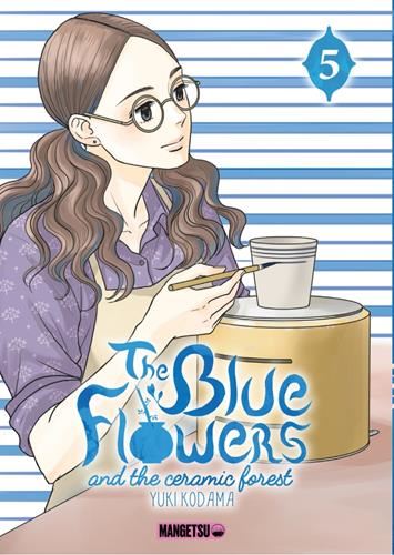 The blue flowers and the ceramic forest