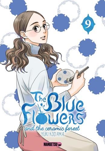 The blue flowers and the ceramic forest