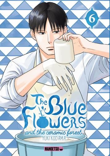 The blue flowers and the ceramic forest
